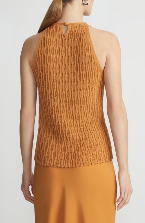 LAFAYETTE 148 LAFAYETTE 148 NEW YORK HONEYCOMB STITCH COTTON & SILK SWEATER TANK 