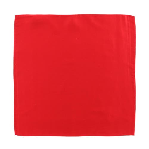 Trafalgar Sutton Solid Color 13 Inch Silk Pocket Square In Red
