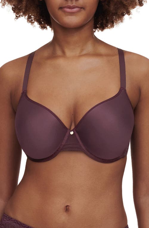 Shop Chantelle Lingerie C Jolie Comfort Convertible T-shirt Bra In Aubergine