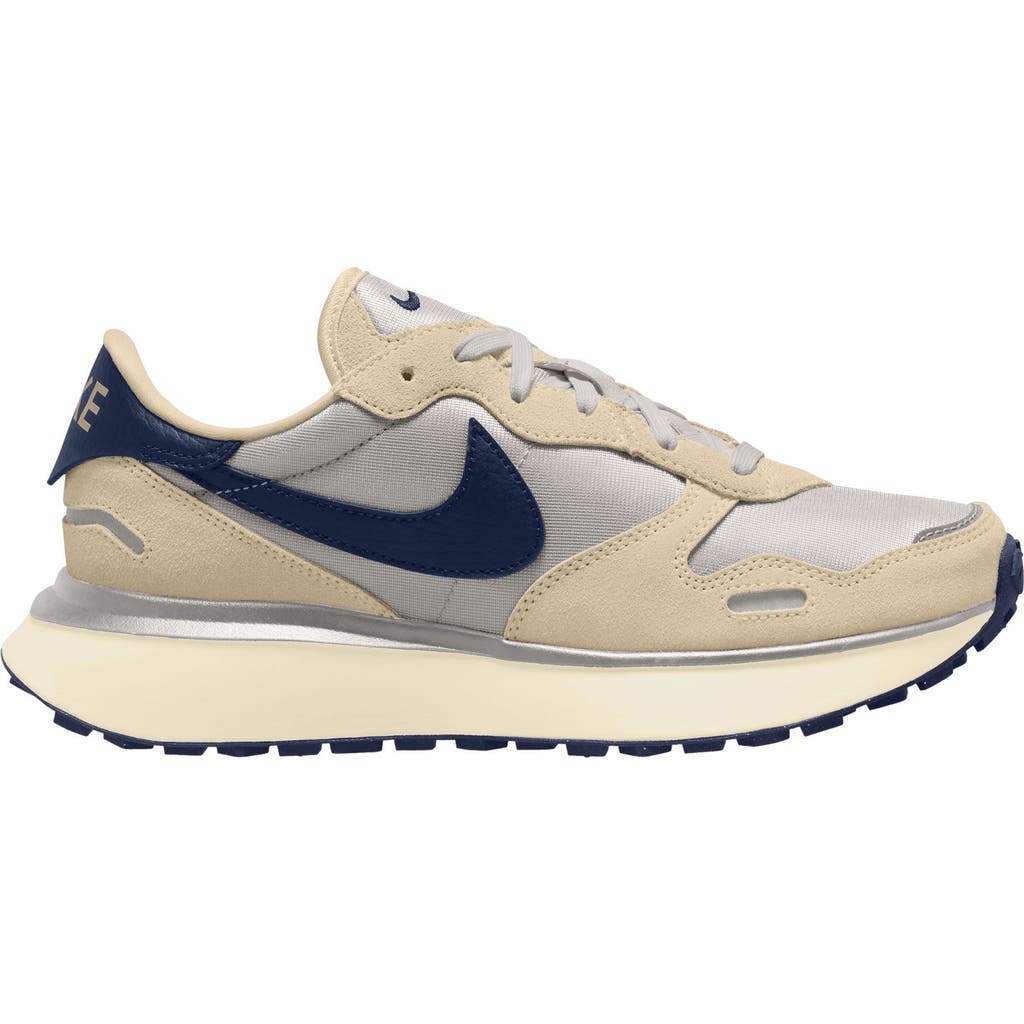 Nike Phoenix Waffle Sneaker In Brown/midnight Navy