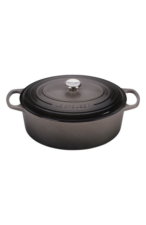 Le Creuset Signature 9 1/2 Quart Oval Enamel Cast Iron French/Dutch Oven in Oyster at Nordstrom