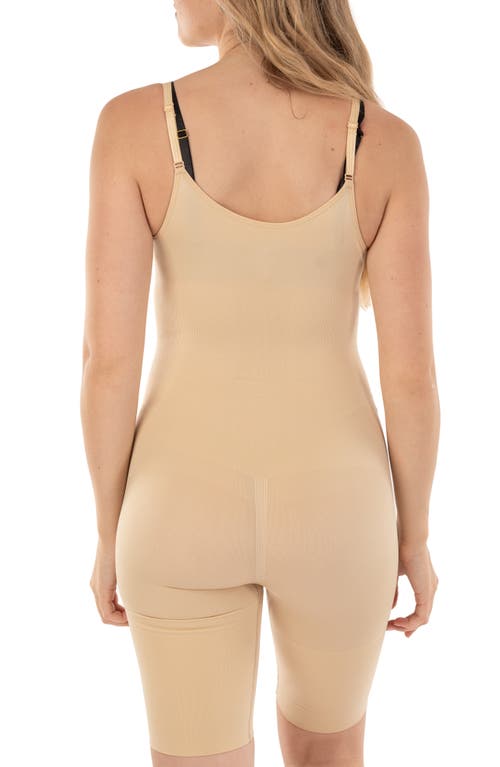 Body Beautiful Long Boy Leg Bodysuit Shaper In Beige