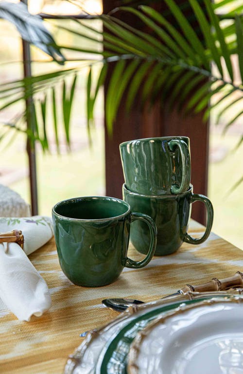 Juliska Puro Ceramic Mug In Basil