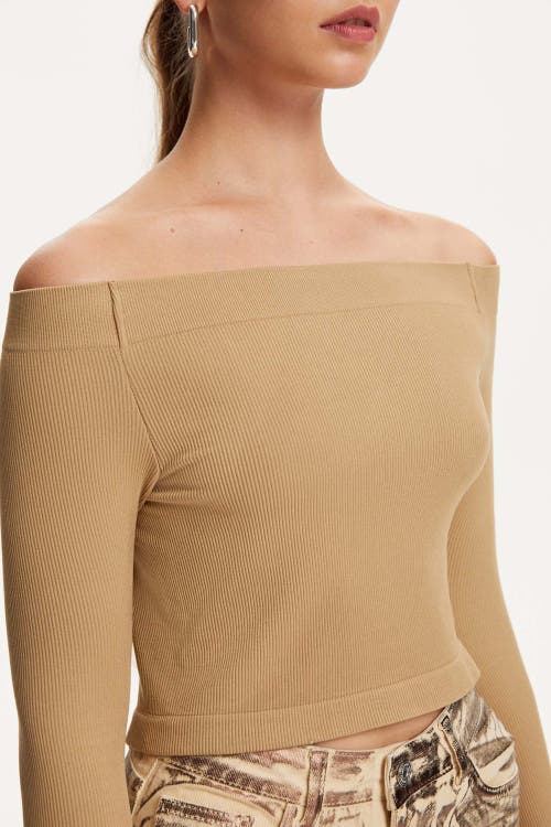 NOCTURNE NOCTURNE LONG SLEEVE CROP TOP