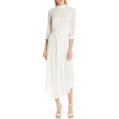 Ba & sh Prune Midi Dress, Ivory