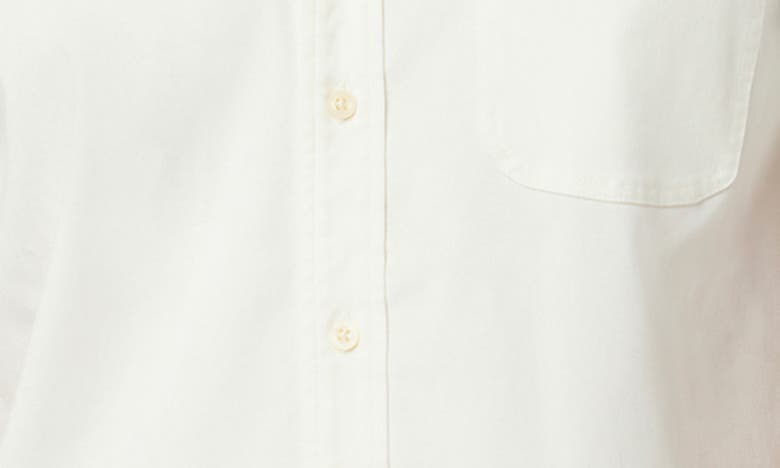 Shop Joe's Howard Short Sleeve Stretch Lyocell & Cotton Button-up Shirt In Natural