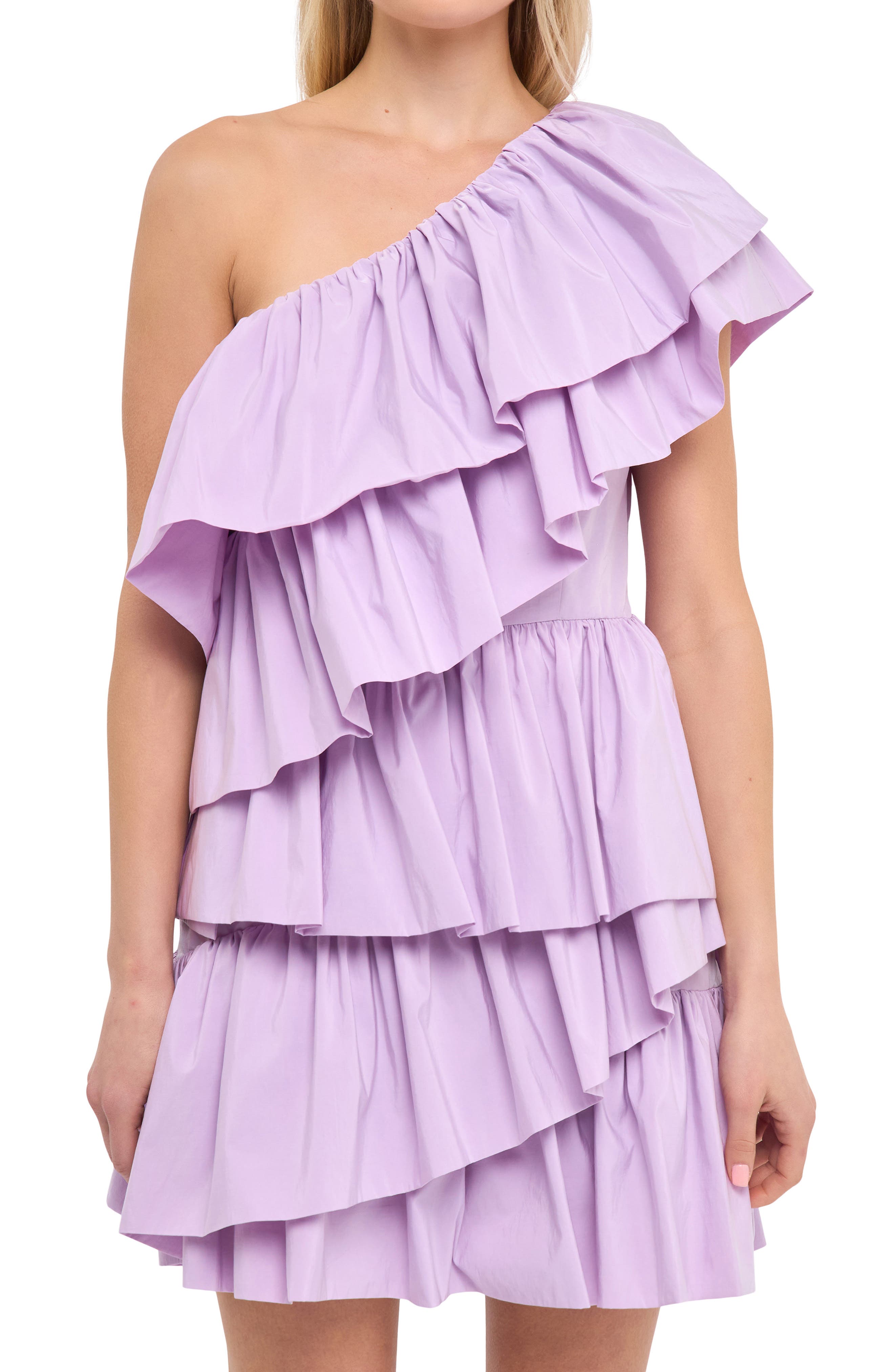 Endless Rose One-Shoulder Ruffle 