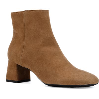 Geox Seyla Quilted Statement Heel Bootie, Beige