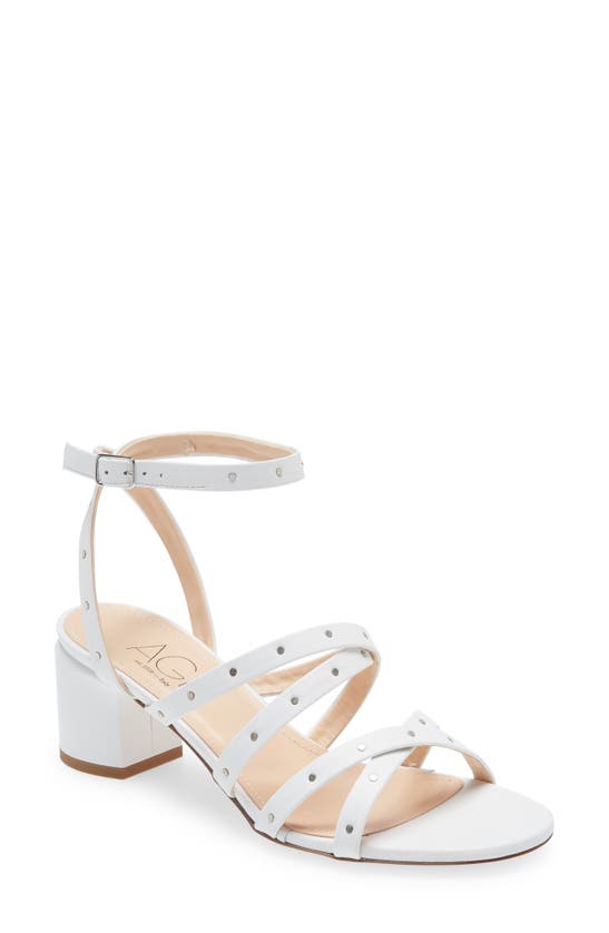 Agl Attilio Giusti Leombruni Barbara Ankle Strap Sandal In White
