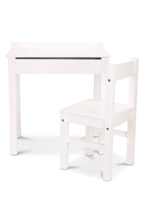 Melissa & Doug Wooden Lift Top Desk & Chair Set in Multi at Nordstrom