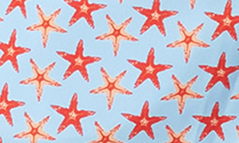 Bugatchi Print Swim Trunks In Sky