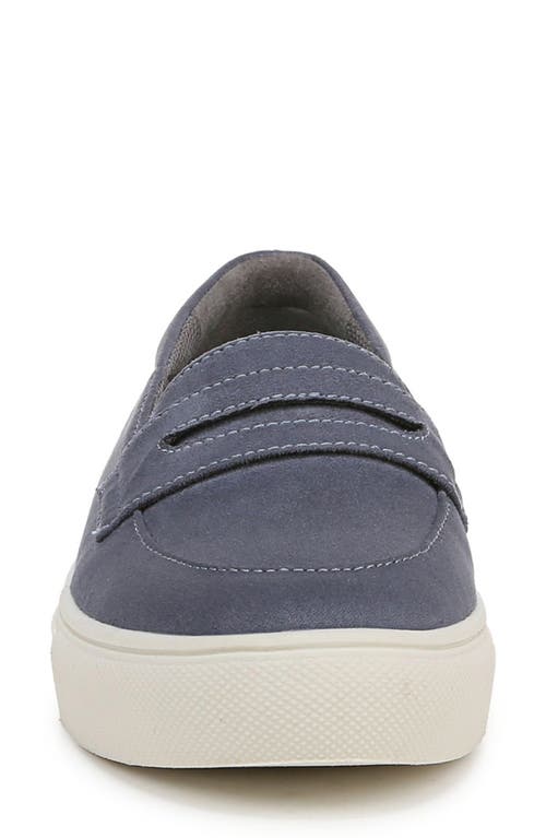 Shop Dr. Scholl's Nova Penny Slip-on Sneaker In Oxide Blue Fabric