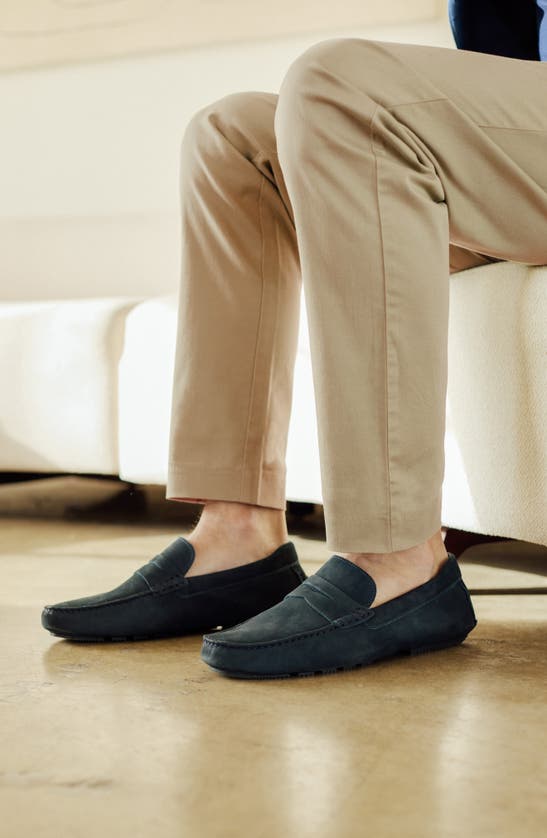 Shop Nordstrom Cody Driving Loafer In Navy