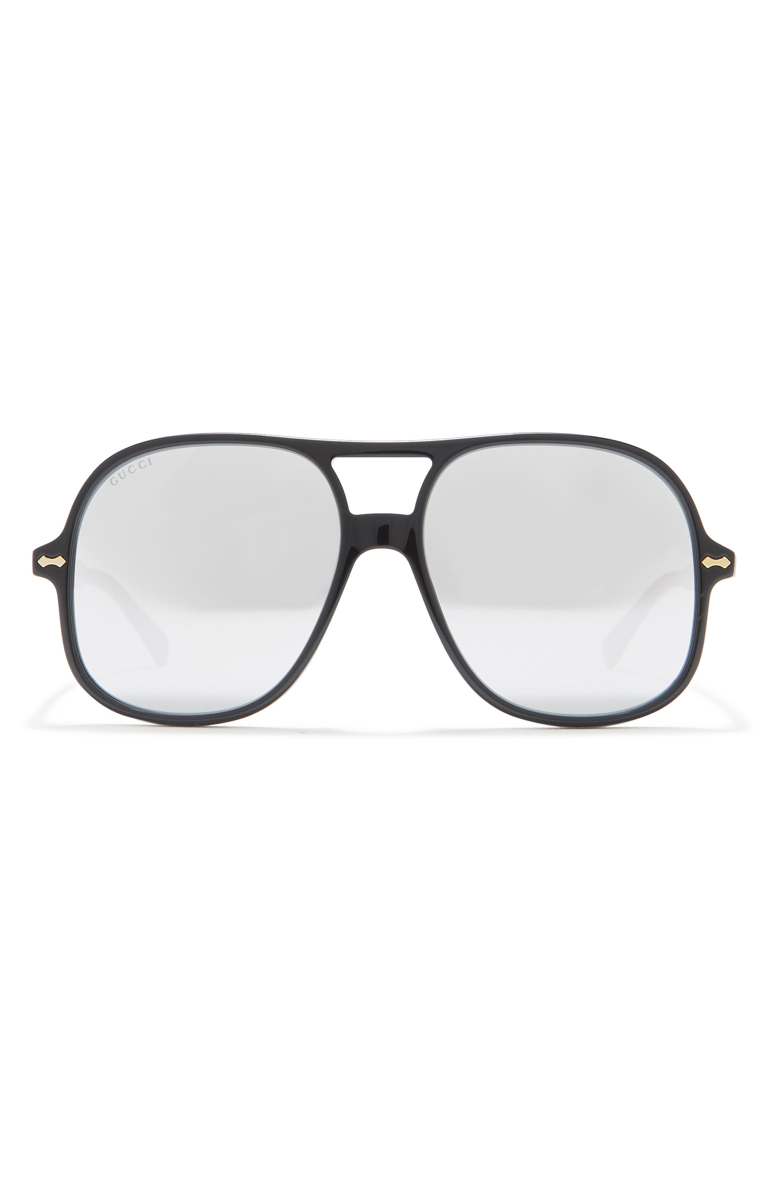 gucci 58mm aviator sunglasses