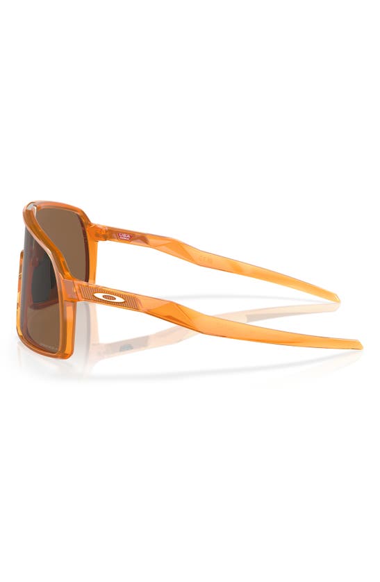 Shop Oakley Sutro 60mm Prizm™ Rectangular Shield Sunglasses In Bronze