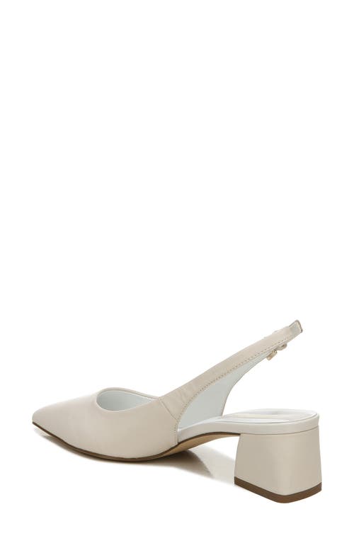 Shop Franco Sarto Racer Slingback Pointed Toe Pump In Putty/putty