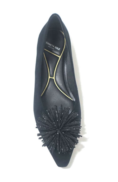 Kenneth Cole Natasha Flat In Black Suede