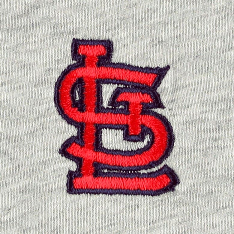 Johnnie-o Red/heather Gray St. Louis Cardinals Alsen Raglan Long Sleeve T-shirt In White