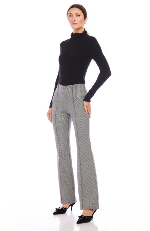 Shop Fifteen Twenty Emerson Bootcut Pants In Houndstooth