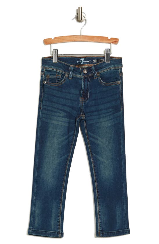 7 For All Mankind Kids' Slimmy Jeans In Heritage Med Blue