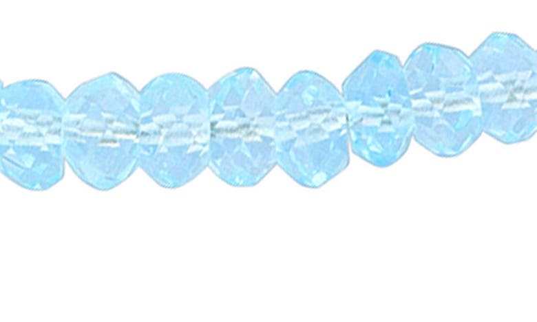 Shop Delmar Fancy Cut Beaded Necklace In Sky Blue