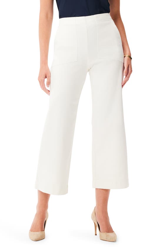 Shop Nic + Zoe Nic+zoe All Day High Waist Crop Wide Leg Jeans In Paper White