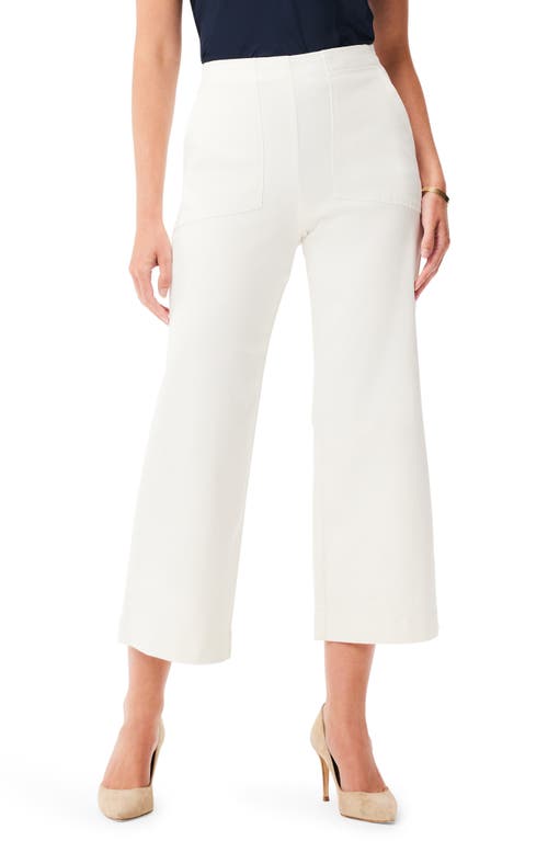 All Day High Waist Crop Wide Leg Jeans in Paper White