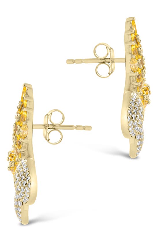 Shop Sterling Forever Heidi Cz Stud Earrings In Gold