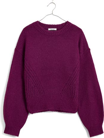 Balloon sleeve pullover sweater madewell online