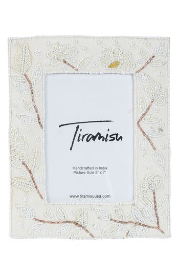 Tiramisu Oasis Botanical Beaded Picture Frame In Multi