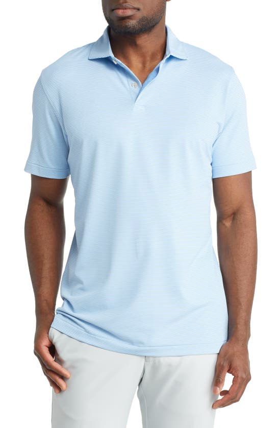 Peter Millar Crown Crafted Performance Jersey Polo In Blue Frost | ModeSens