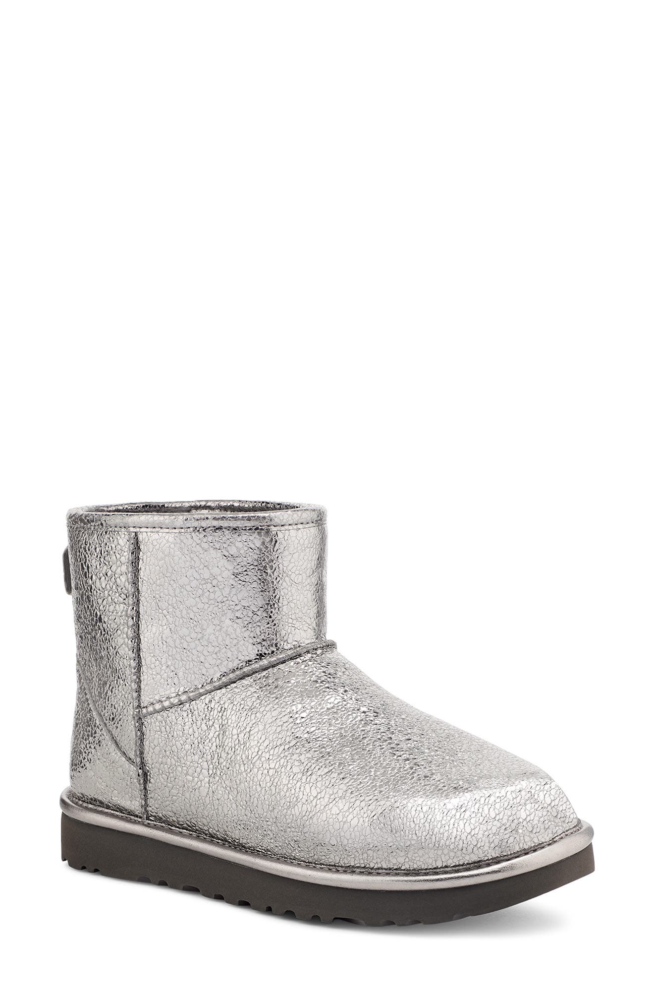 sparkly silver uggs
