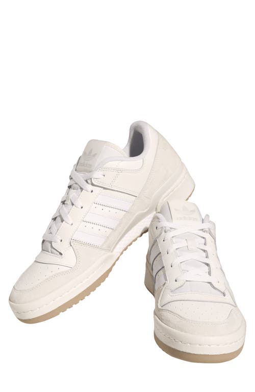 adidas Forum Low Basketball Sneaker Chalk White/Crystal White at Nordstrom,