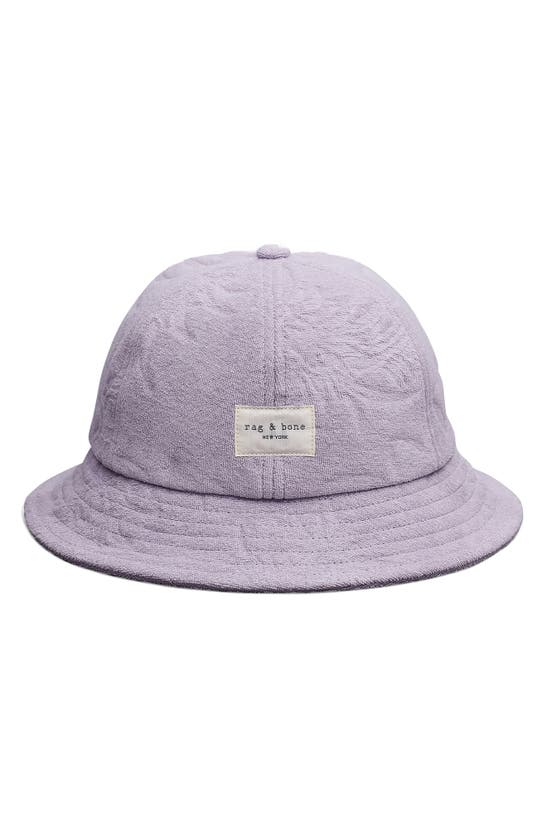 Rag & Bone Addison Twist Terry Cloth Bucket Hat In Lilac | ModeSens