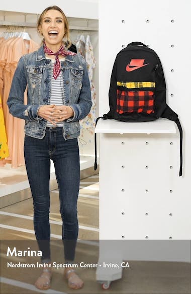 nike plaid backpack