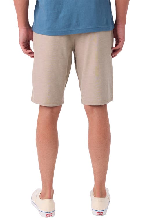 Shop O'neill Reserve Light Check Water Repellent Shorts In Dark Khaki