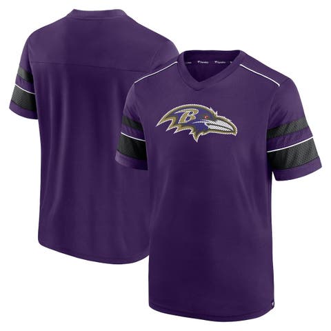 Men's Fanatics Branded Purple Minnesota Vikings Jersey Tackle V-Neck T-Shirt