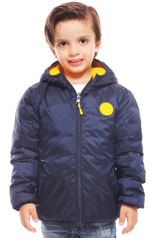 Rokka&rolla Kids' Reversible Lightweight Puffer Jacket In Spectra Yellow