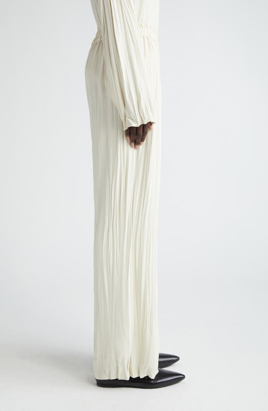 Bite Studios Maisie Plissé Pants In Cream