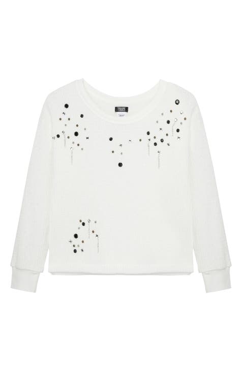 White sweater outlet for girl