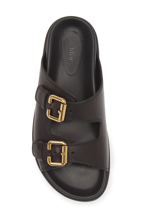 Shop Chloé Nil Slide Sandal In 001 Black