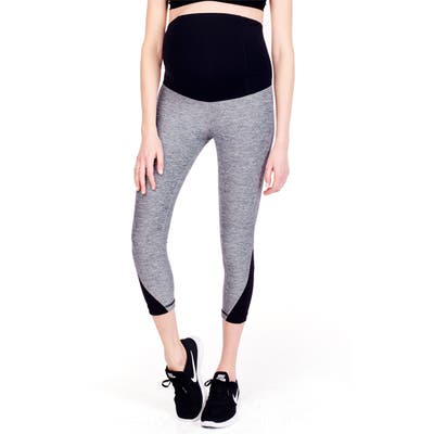 Ingrid & Isabel Active Maternity Capris, Grey
