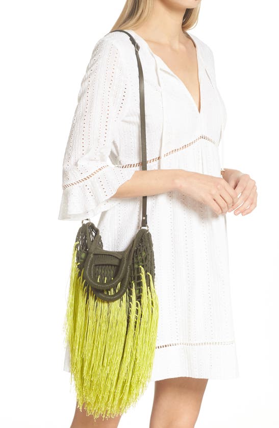 PETIT KOURAJ MINI FRINGE TOP HANDLE BAG