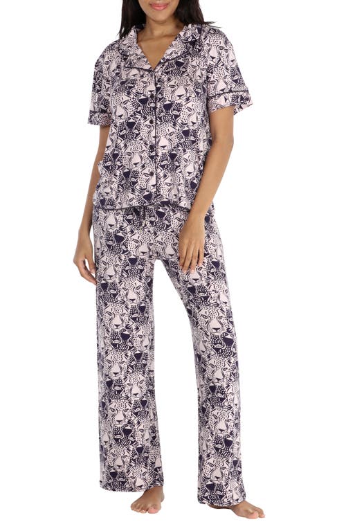 Shop Honeydew Intimates Honeydew All American Short Sleeve Pajamas In Stormy Moons