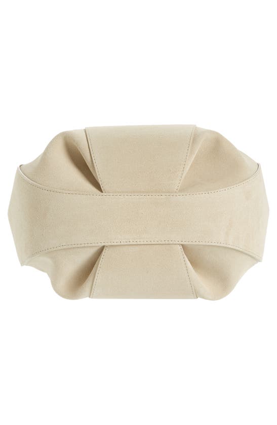 Coperni Large Suede Ring Pouch In Beige