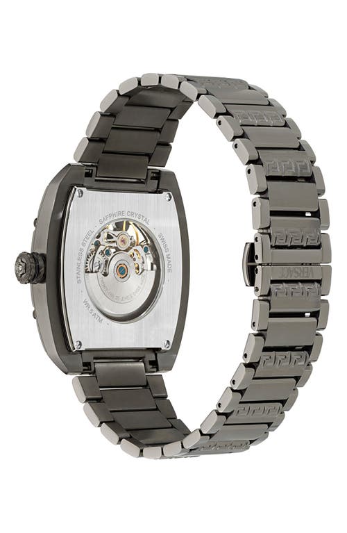 Shop Versace Dominus Bracelet Watch, 42mm In Ip Gunmetal