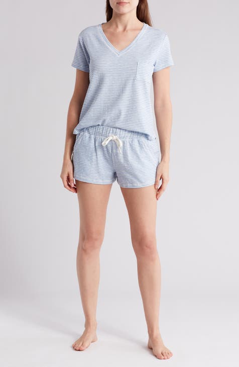 Gold Star Womans Pajamas Shorts with Pockets Sleep Shorts for