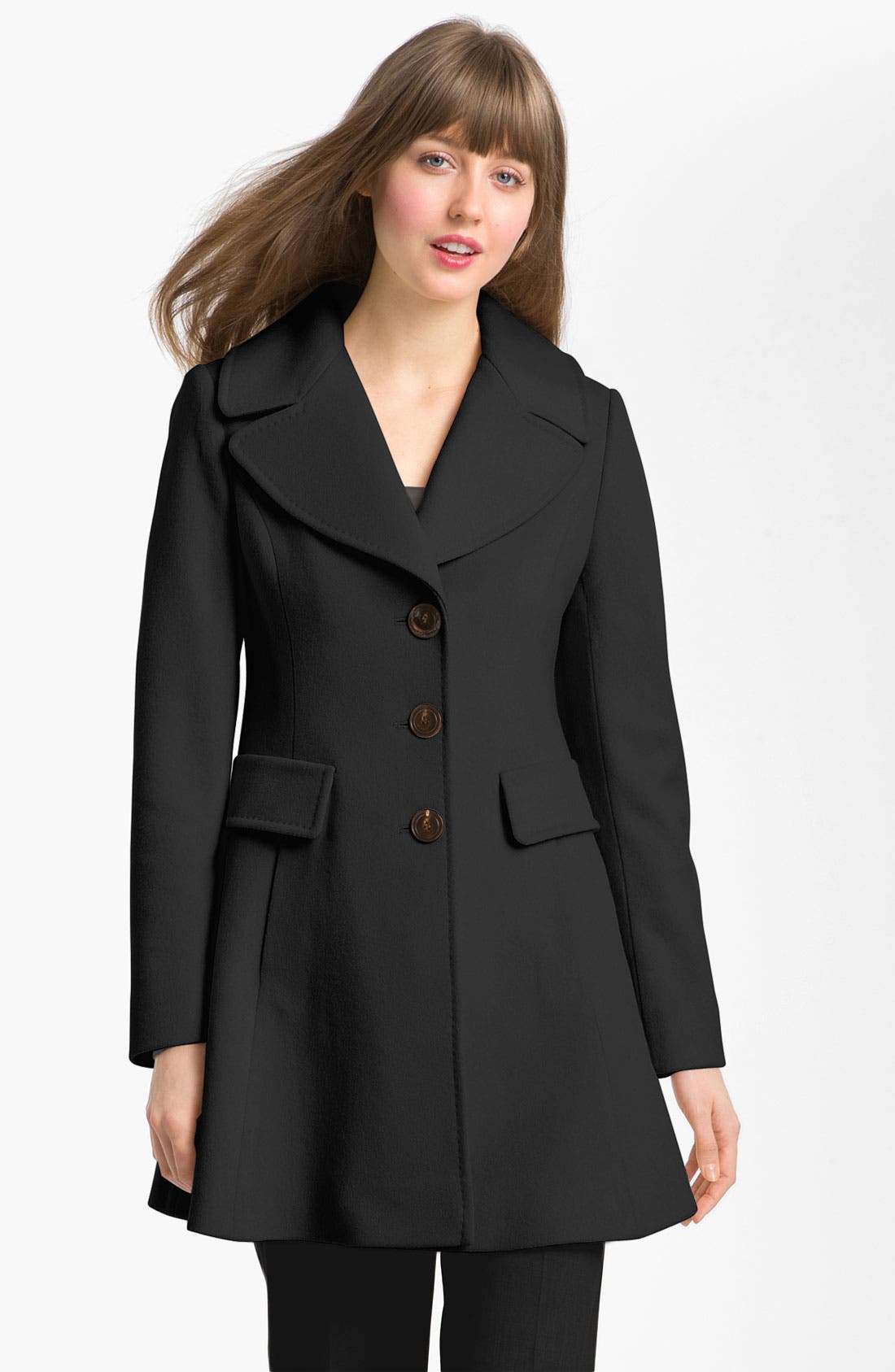 Fleurette Single Breasted Wool Coat Nordstrom