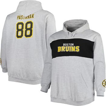 Men's Fanatics Branded Gold/Black Boston Bruins Prep Color Block Pullover  Hoodie