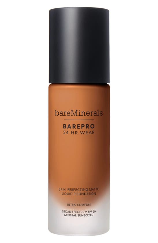 Shop Bareminerals Barepro 24hr Wear Skin-perfecting Matte Liquid Foundation Mineral Spf 20 Pa++ In Medium Deep 46 Warm